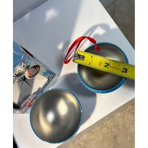 Angry Birds Christmas Ornament Tin Red & Blue Snowflake No Candy - Picture 7 of 7